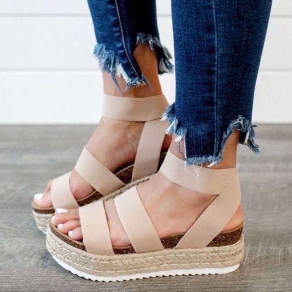 Steve Madden Women's Kimmie Flatform Espadrille Sandals